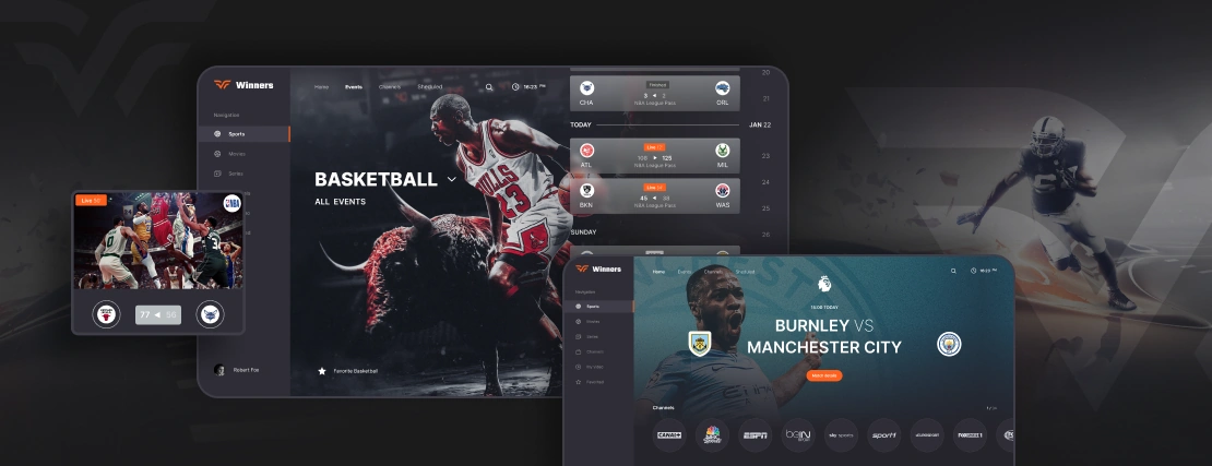 Andersen Germany GmbH Project - Platform voor sportuitzendingen