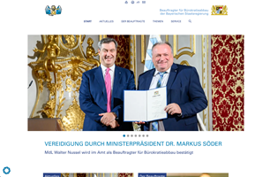 NorthRock software GmbH Project - Website voor de Beierse staatskanselarij