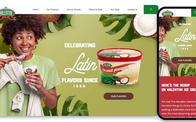Creative Mindworks Project - Valentini-ijs: website en verpakkingen