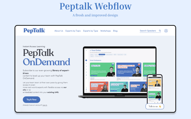 TechTIQ Solutions Project - Peptalk Webflow