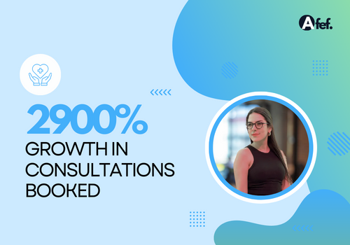 Afef Digital Project - 2900% groei in geboekte consultaties
