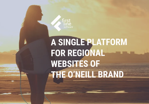 First Line Software Project - E n platform voor de websites van O9Neill