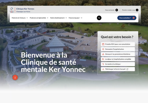 Dropteam Project - Vivalto Santé: Industriële Drupal-multisitebasis