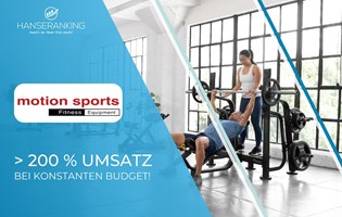 Hanseranking GmbH Project - Casestudy, MOTION SPORTS: +200 % omzet bij gelijkblijvend budget