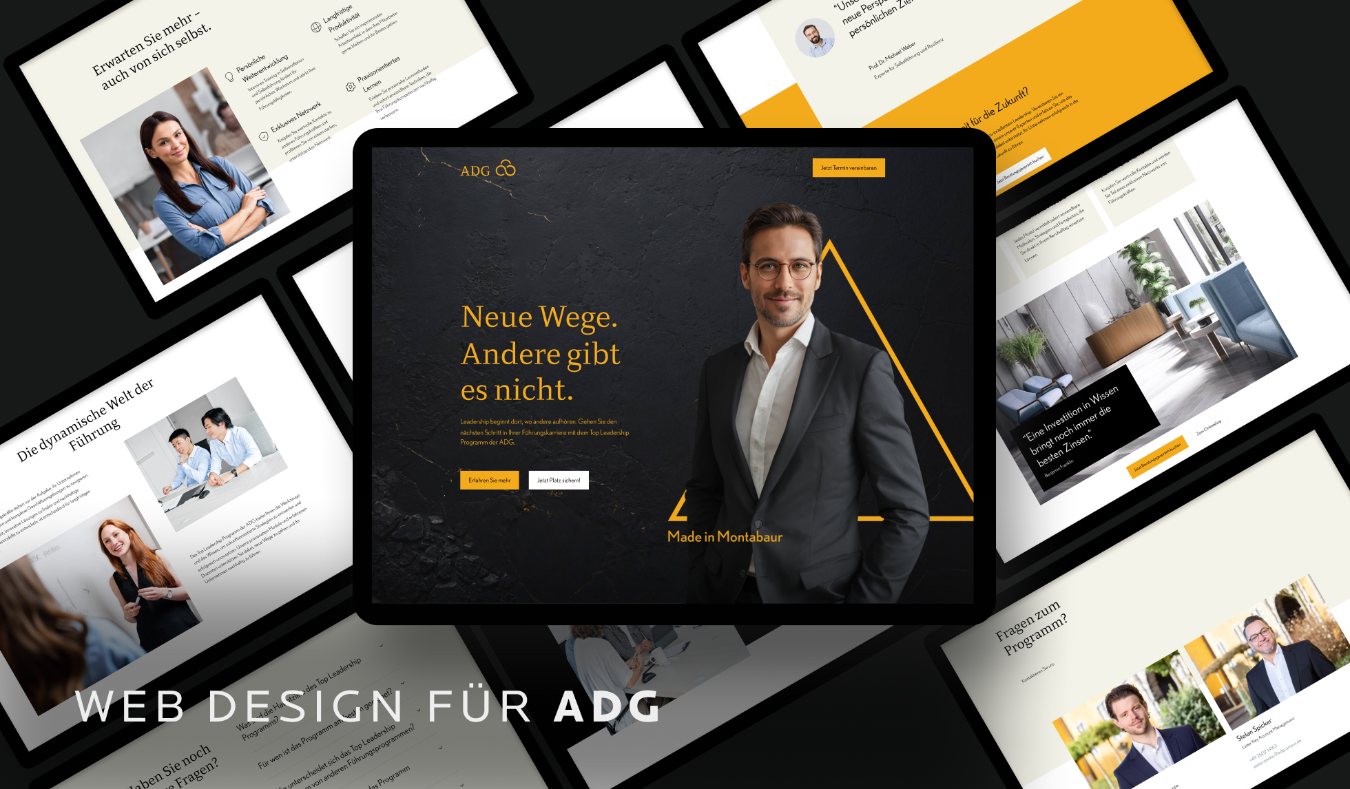 oktopods Agency GmbH Project - ADG Top Leadership: websiteontwikkeling