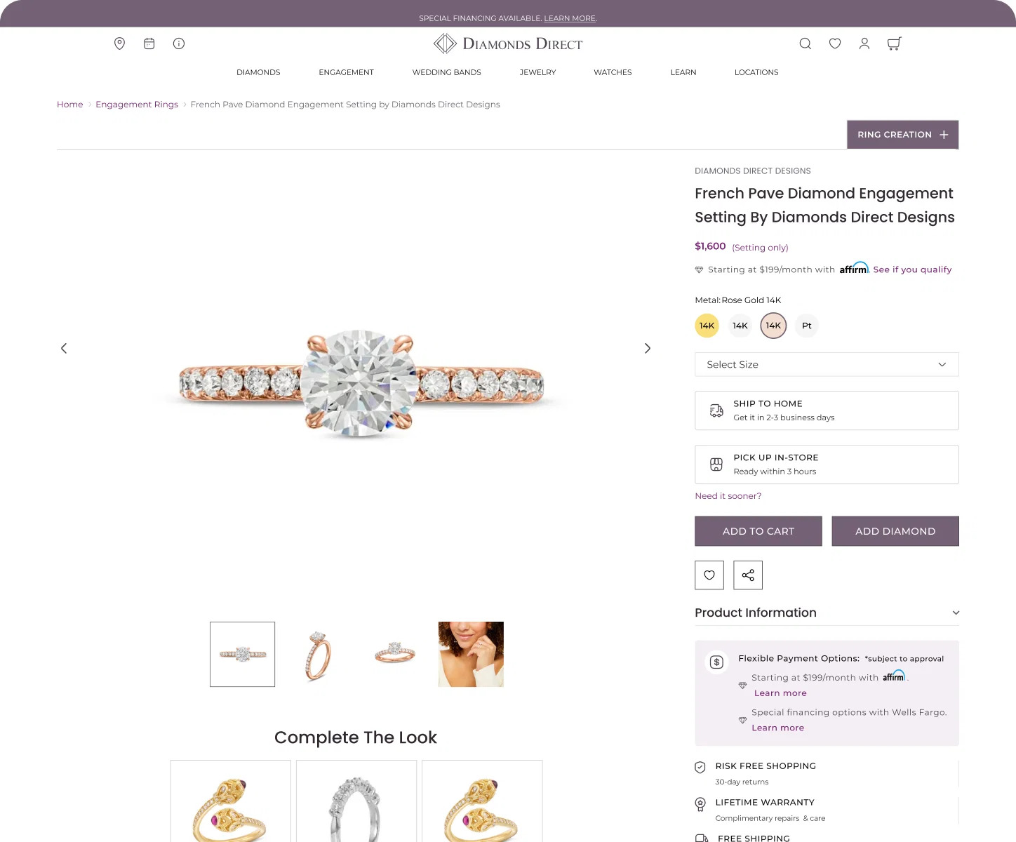 Experro Project - Diamonds Direct