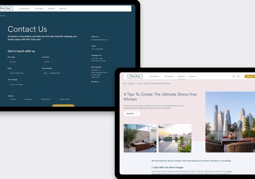 Studio Ubique Project - Aangepaste B2B WordPress-website voor Pine Tree Lane