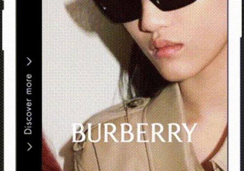 Mobkoi Project - Sunglass Hut + Burberry interactie met Storefinder-ad