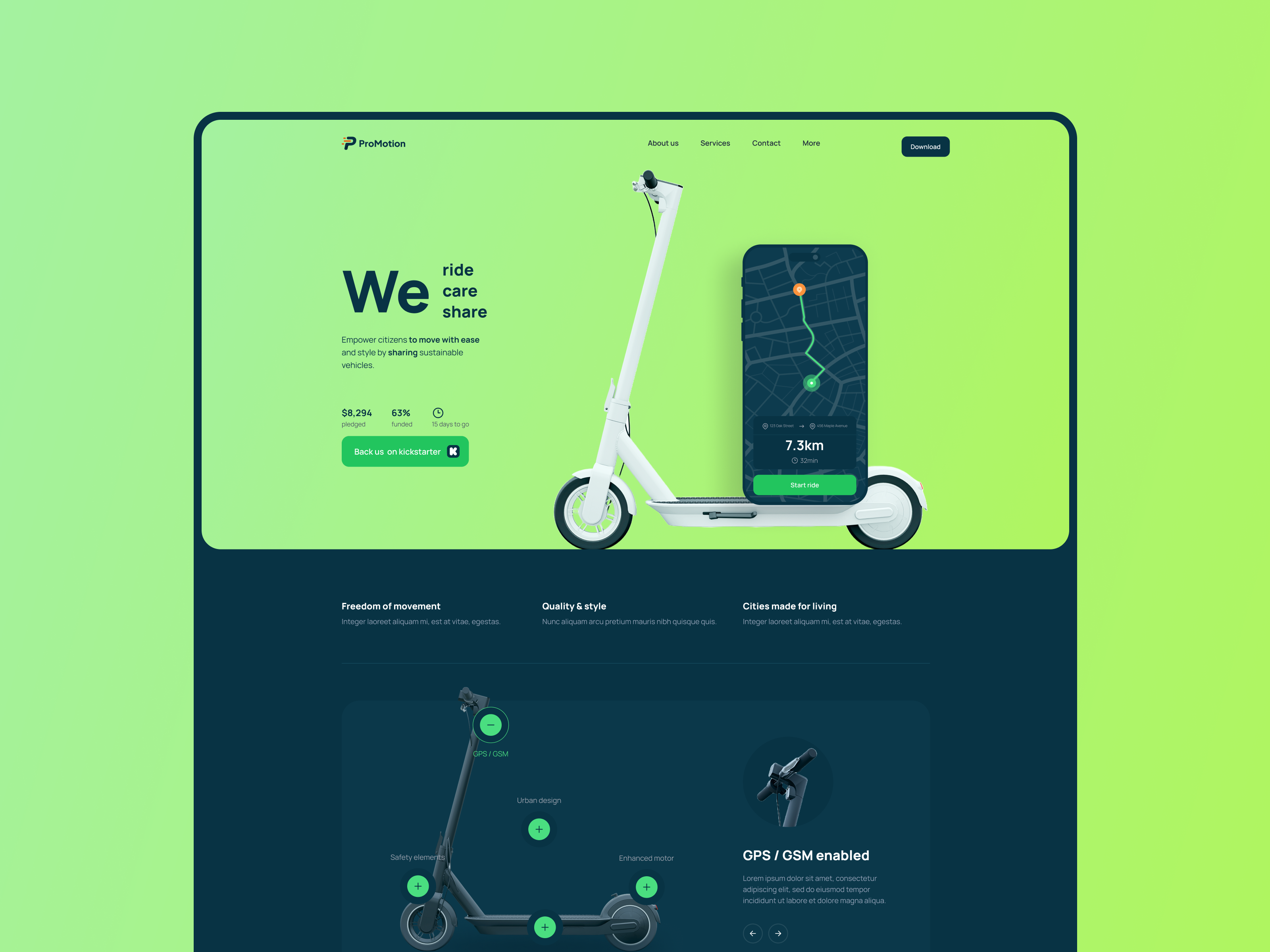 Createx Studio Project - Advertentie - App Showcase-landingspagina