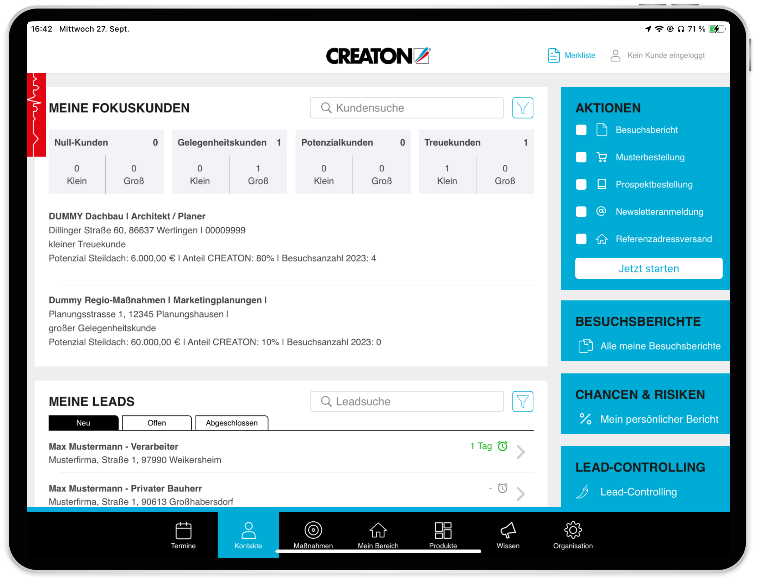 Kommdirekt GmbH Project - myCREATON - de mobiele verkoop-app op basis van SAMOA