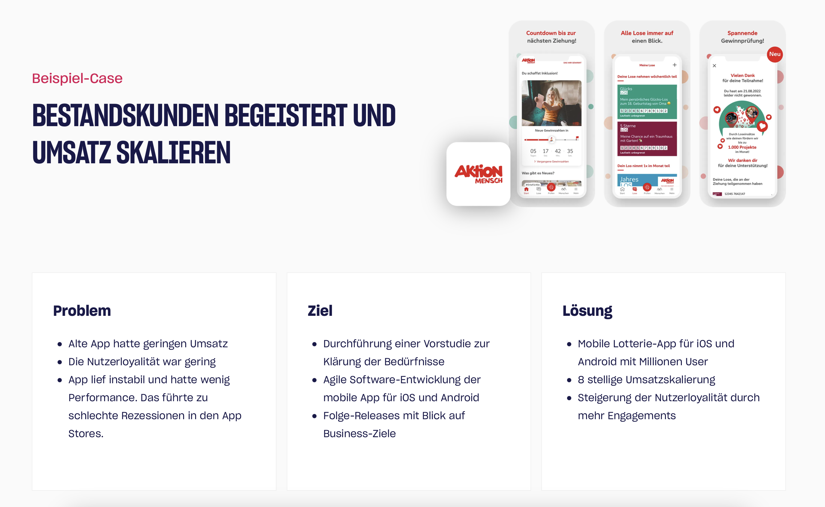 NanoGiants GmbH Project - Aktion Mensch - loterij-app