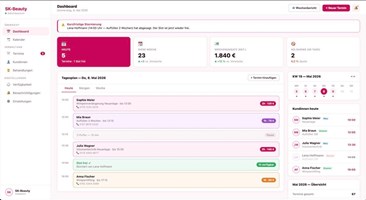 Ventas Webdesign CLG Project - SK-Beauty - Eigen online reserveringssysteem