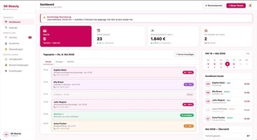 Ventas Webdesign CLG Project - SK-Beauty - Eigen online reserveringssysteem