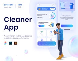 ANODA | Product Design Agency | UI UX Design | Project - Cleaner | Optimalisatie voor mobiele apparaten | UX/UI