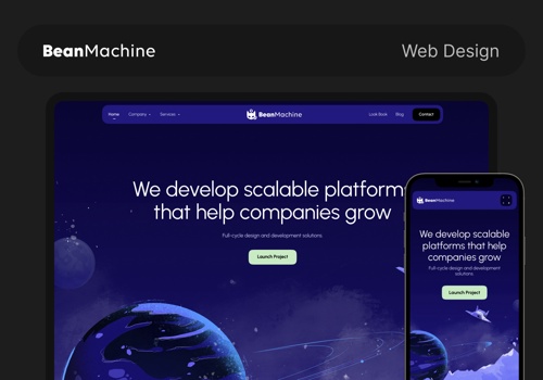 Habitat Project - Webdesign voor Bean Machine