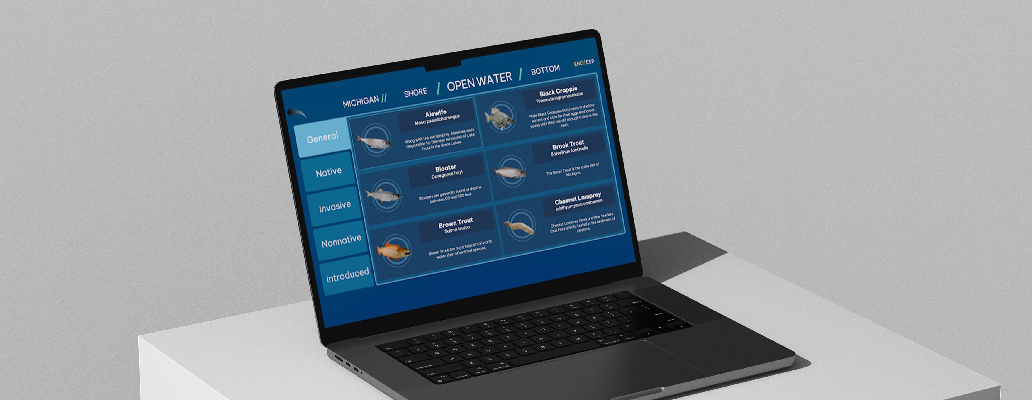 Vention Project - Cranbrook Instituut: op Unity gebaseerde interactieve kiosk