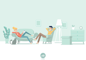 Chillstudio.co Project - Web-UI & illustratie