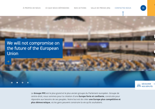 Actency Project - EPP-parlementaire fractie: Headless Drupal-project
