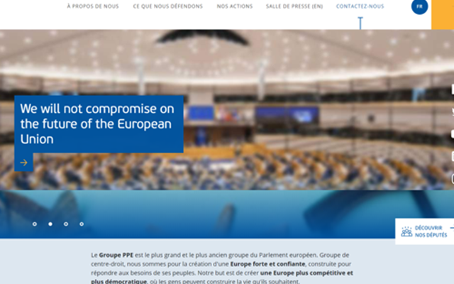 Actency Project - EPP-parlementaire fractie: Headless Drupal-project