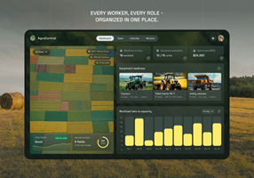 Phenomenon Studio Project - AgroCon - Gebruikersinterface van het landbouw-app-dashboard