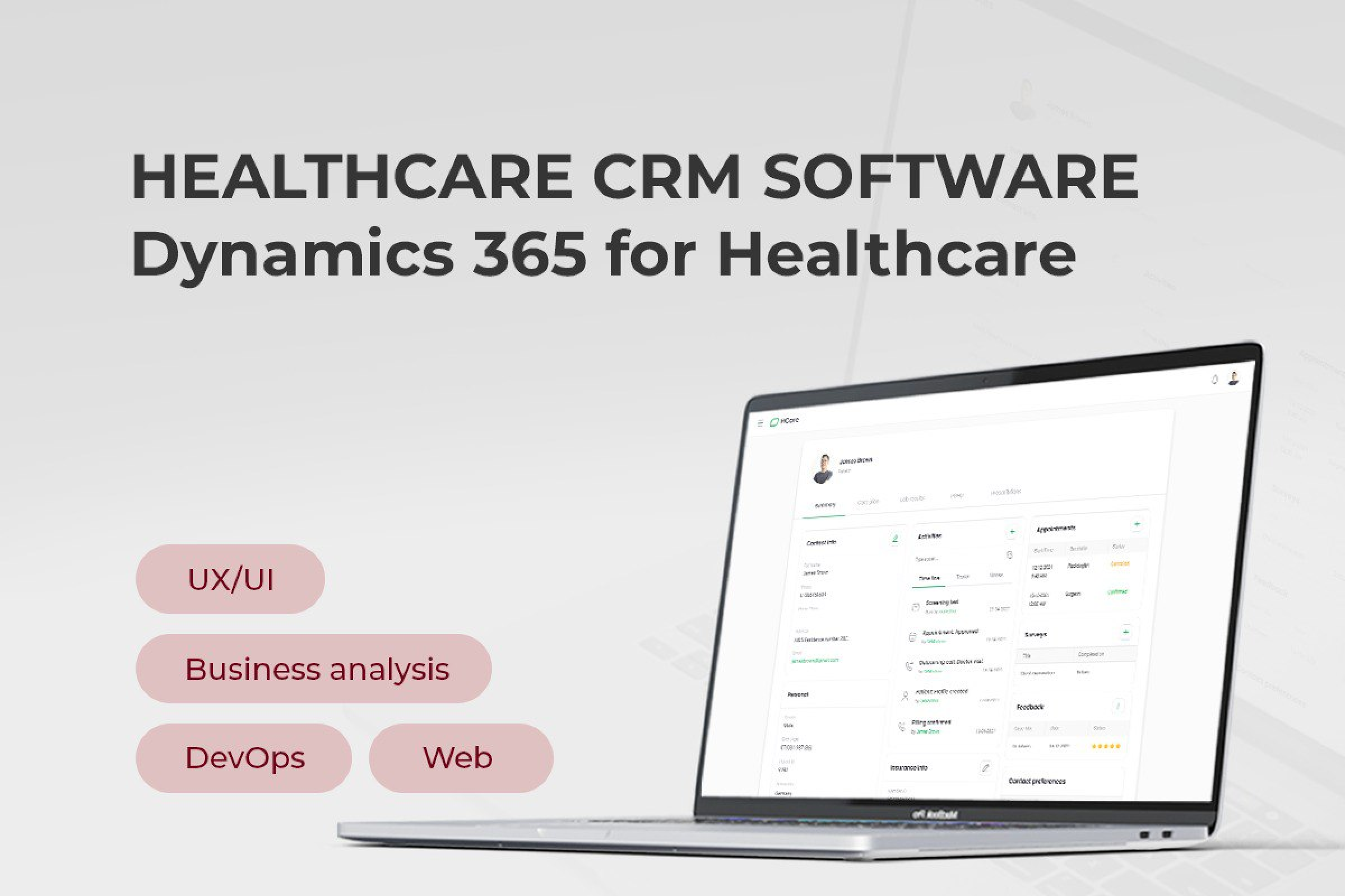 Innowise Project - CRM-software voor de gezondheidszorg: 14% verlaging van de administratieve kosten