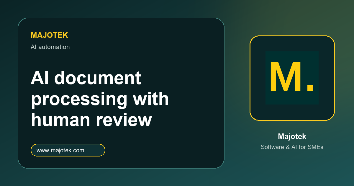 Majotek Project - Double You: AI-pipeline voor documentverwerking