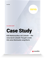 morefire GmbH Project - B2B merkbekendheid opbouwen met LinkedIn