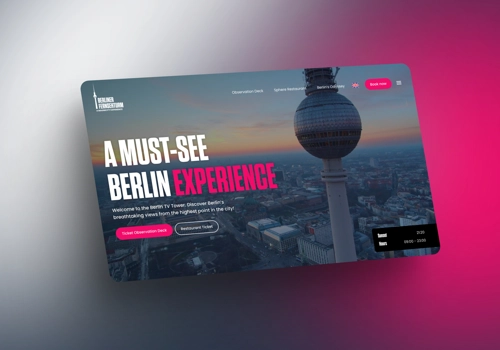 Webfluencer Project - Webdesign en strategie voor de televisietoren van Berlijn