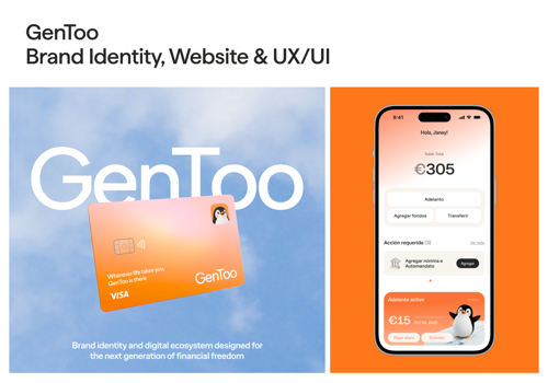 Embacy Project - GenToo: Merkidentiteit, website & UI/UX