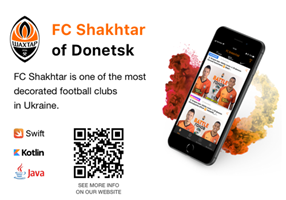 Axon  Project - FC Shakhtar: mobiele app voor de voetbalclub