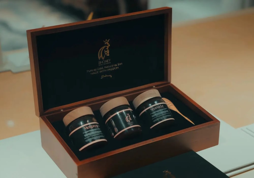 Een lokale honing positioneren als premiumcadeau