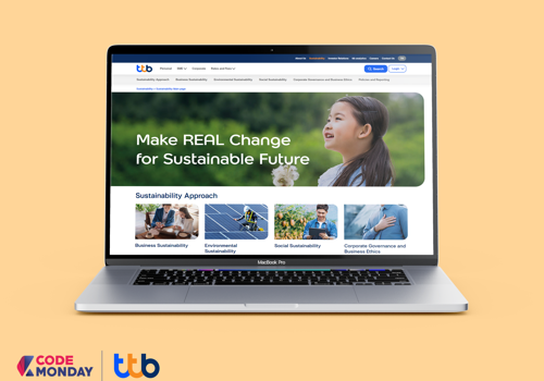 CODEMONDAY Project - ttb Bank hoofdwebsite voor bedrijven