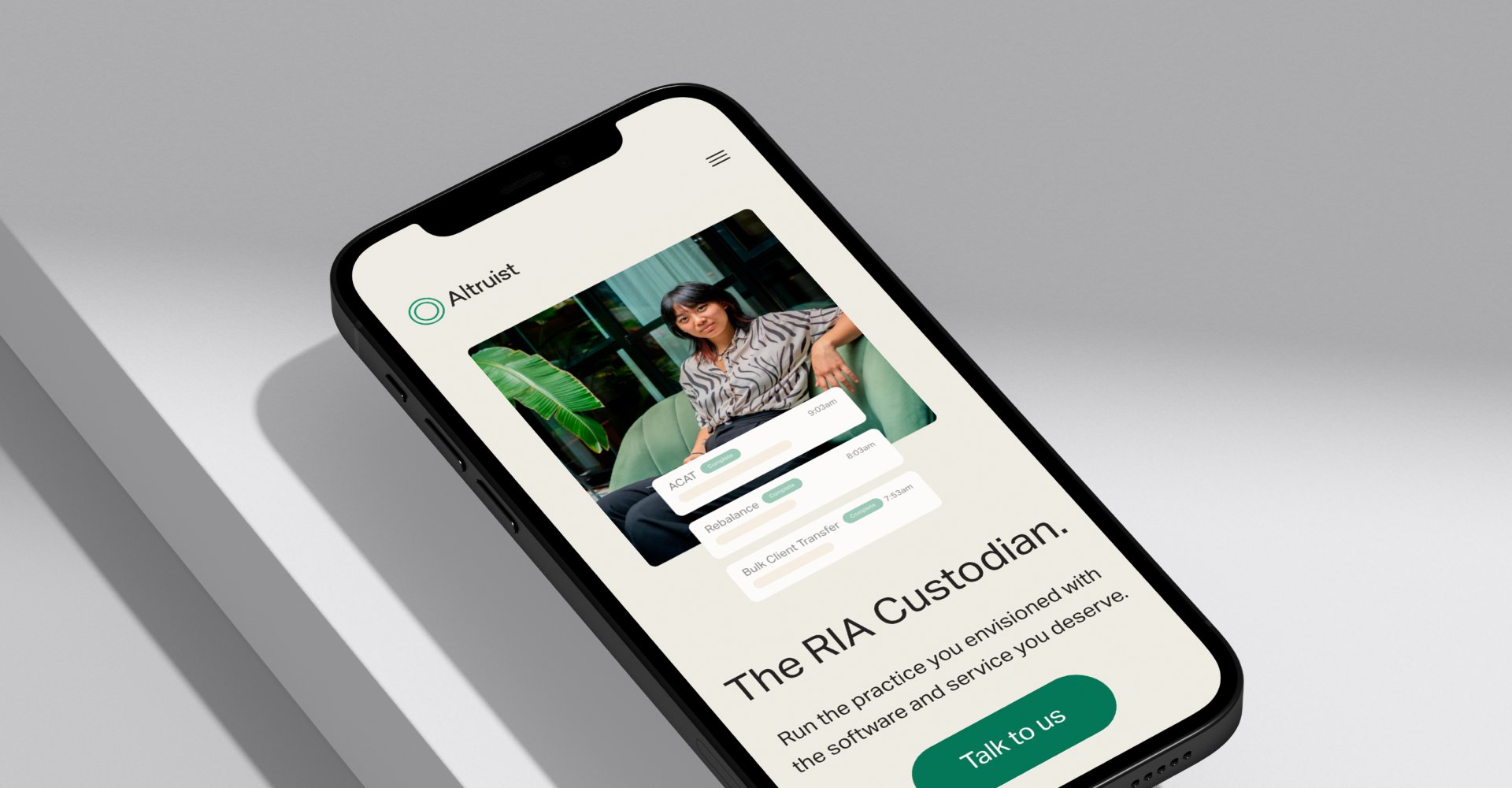 Vention Project - Altruist: herontwikkeling van het investeringsplatform