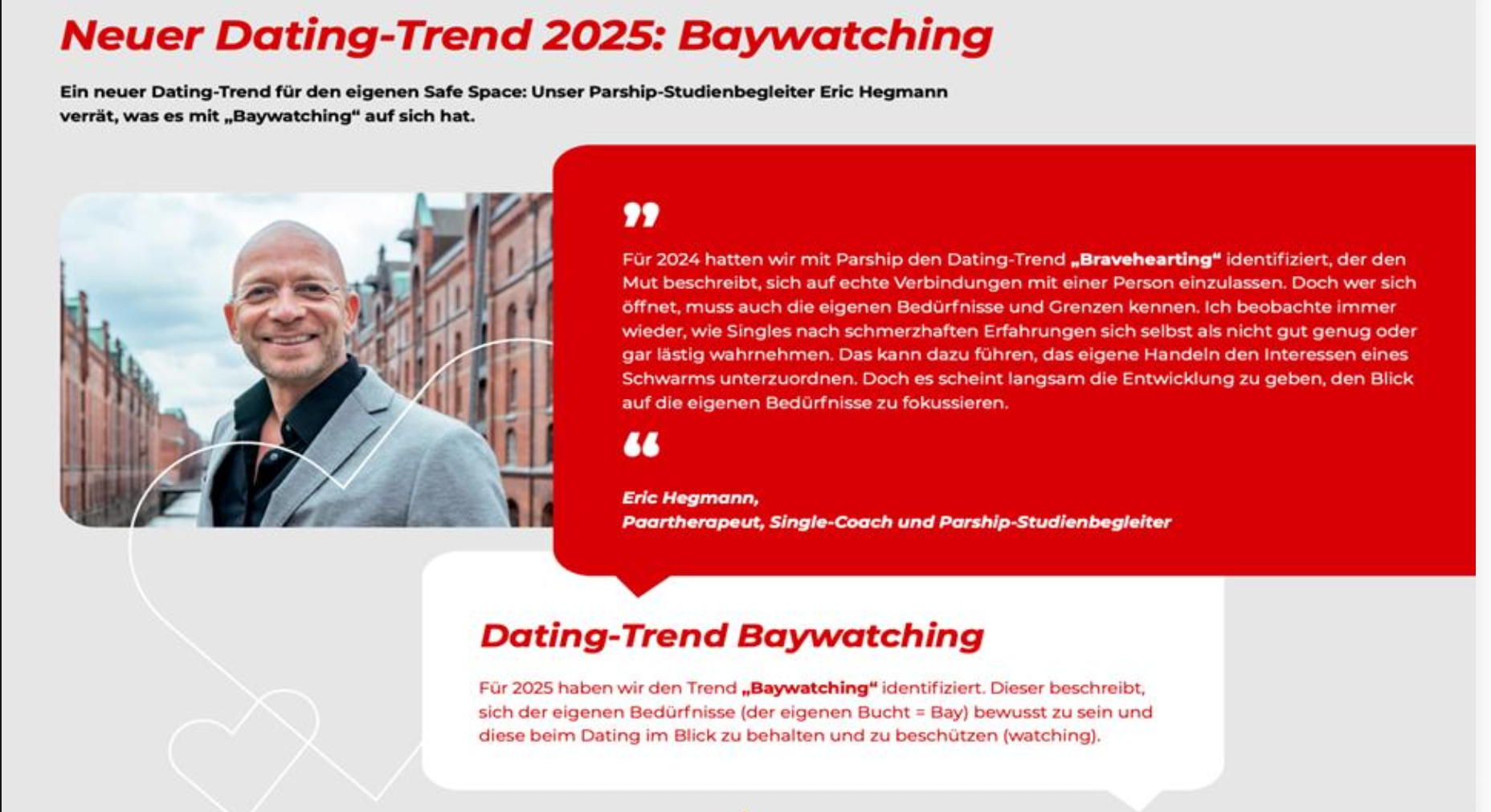 segmenta communications GmbH Project - Parship Dating Kompas