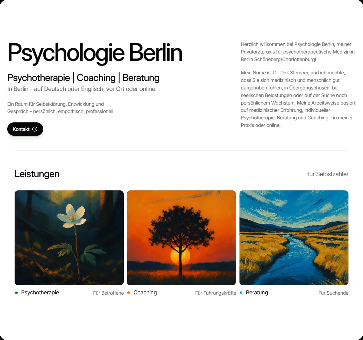Blaq Nexus Project - Websiteherlancering, Psychologie Berlin