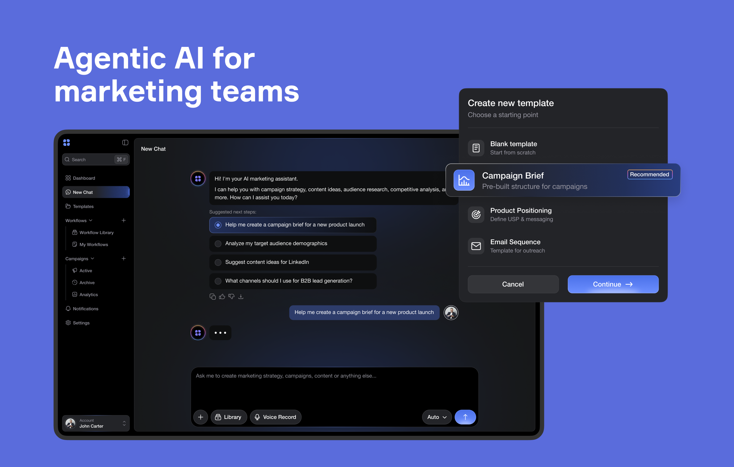 Brights Project - Agentic AI-platform voor marketingteams