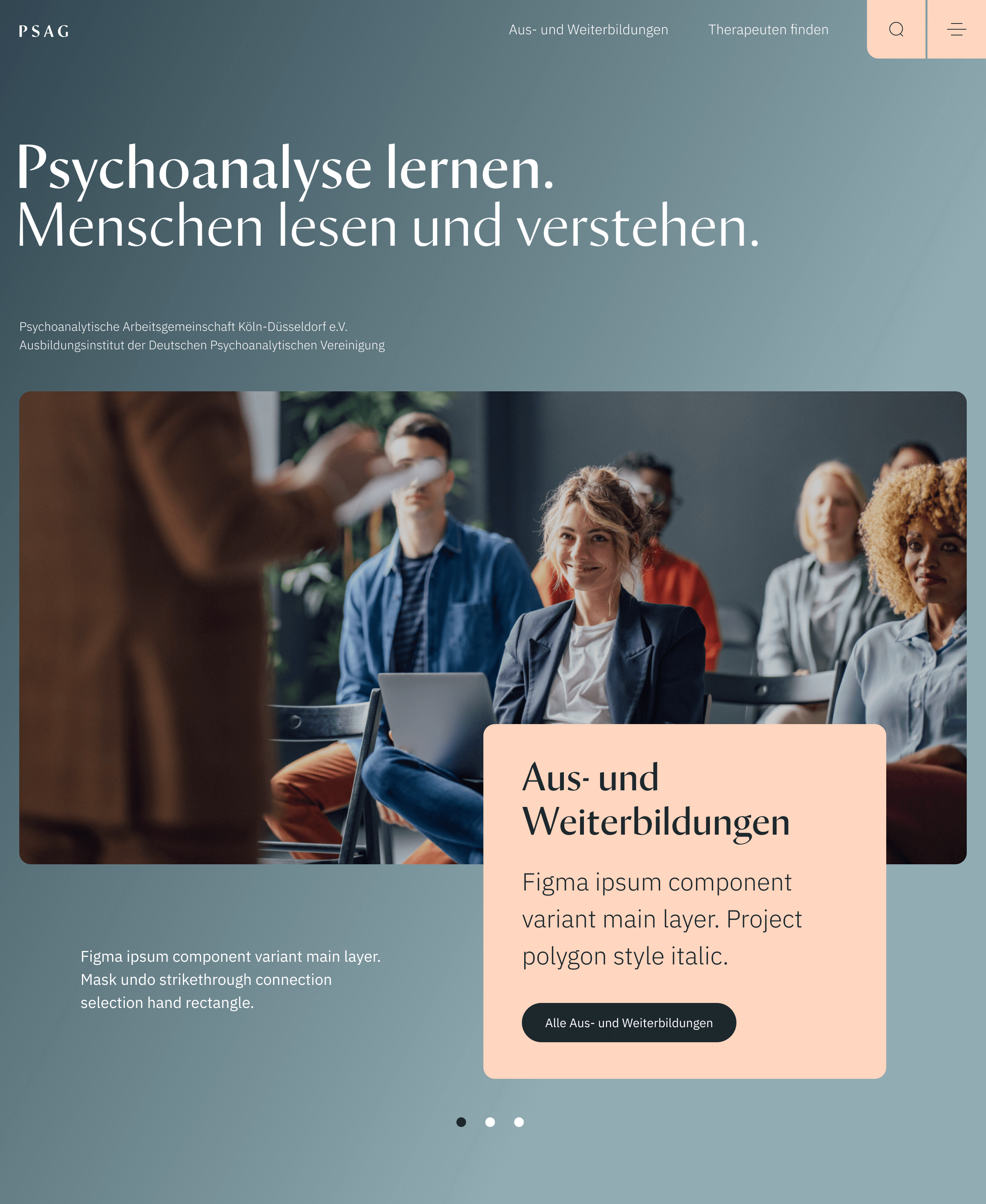 Büro Bloock Design GmbH Project - Website-relaunch (PSAG Keulen-Düsseldorf)
