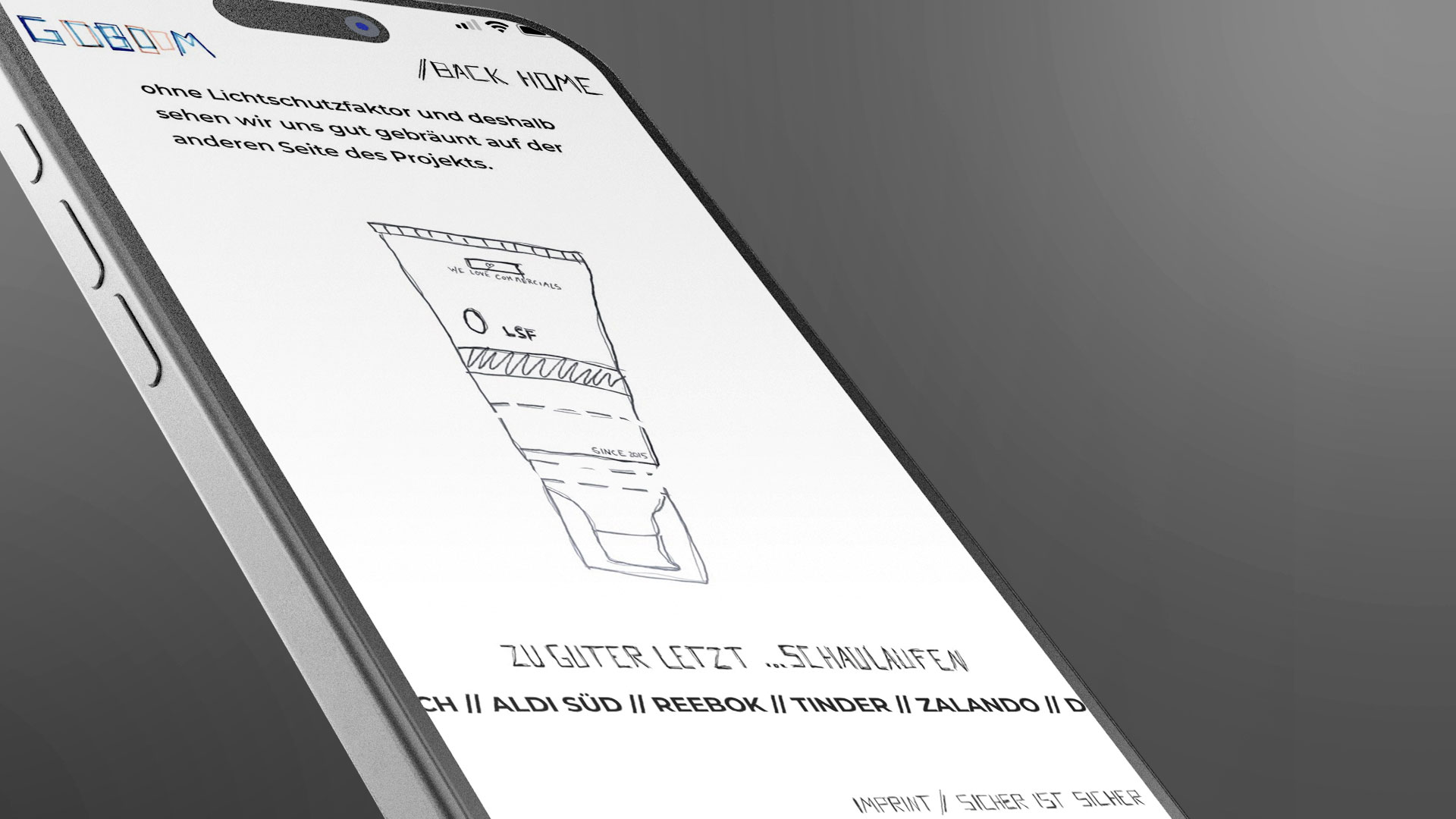 Vanced Media | Webdesign, Online-Marketing, SEO/GEO Project - Minimalistische website voor Goboom