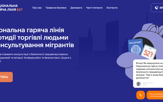 Validev Agency Project - Website van de landelijke hulplijn 527