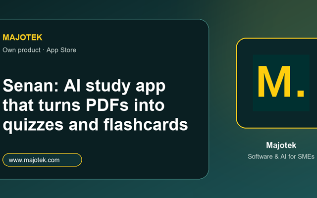 Majotek Project - Senan: AI-studieapp in de App Store