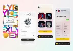 UIUX Studio Project - LYFEX - UX/UI-design voor mobiele app
