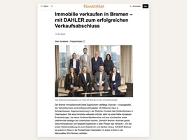 PresseHelden GmbH Project - Artikel over vastgoedverkoop in Bremen met DAHLER