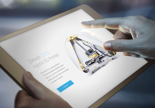 Ratioweb Project - Zmorph, Website van een 3D-printerfabrikant