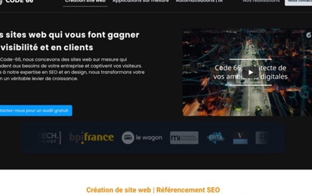 Code 66 Project - Professionele landingspagina voor website & SEO