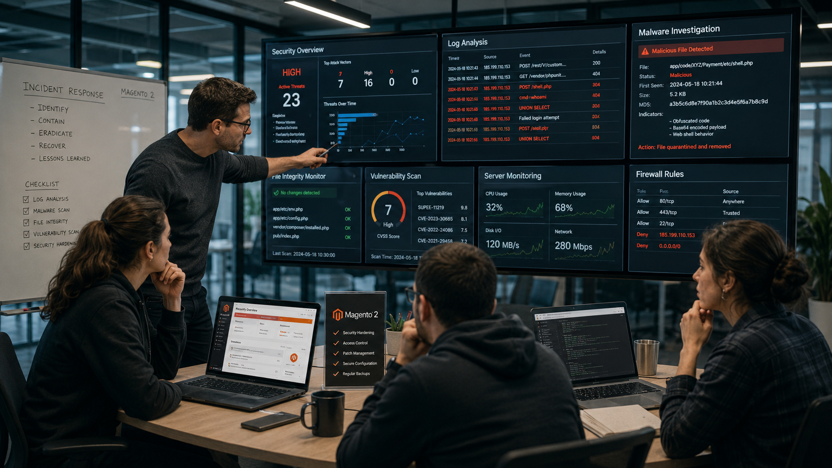 Storetown Media Project - Malwareforensisch onderzoek, incident response en security-hardening voor een Magento 2-winkel