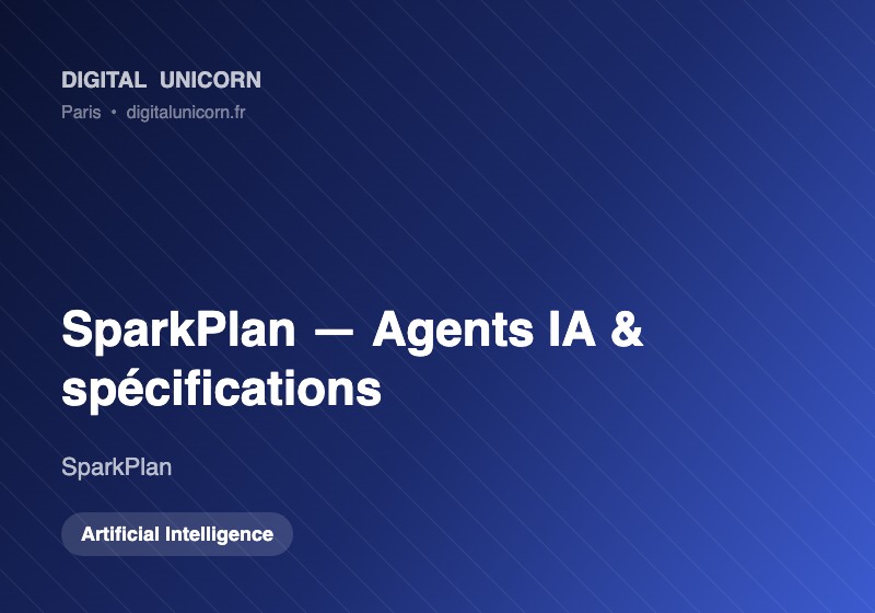 Digital Unicorn SAS Project - SparkPlan, AI-agents voor het schrijven van productspecificaties