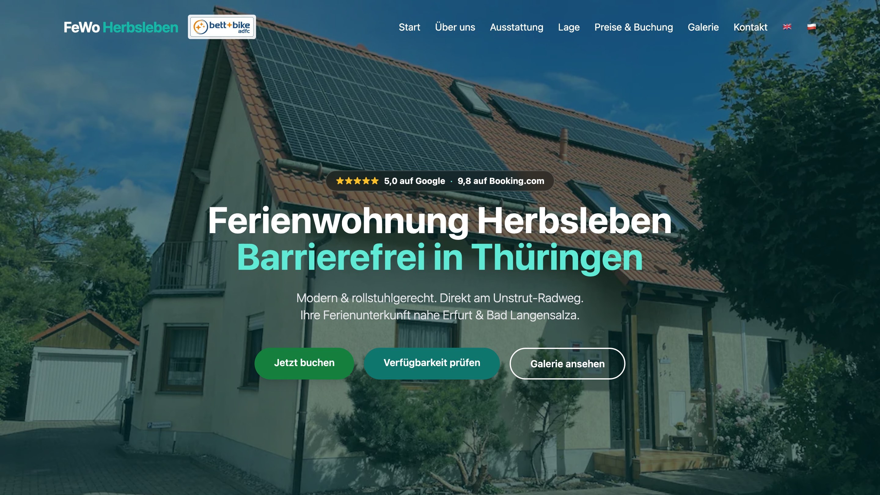 Kolbeck Digital Project - Website voor vakantieverblijven met rechtstreeks boeken zonder commissie