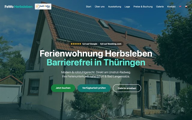 Kolbeck Digital Project - Website voor vakantieverblijven met rechtstreeks boeken zonder commissie