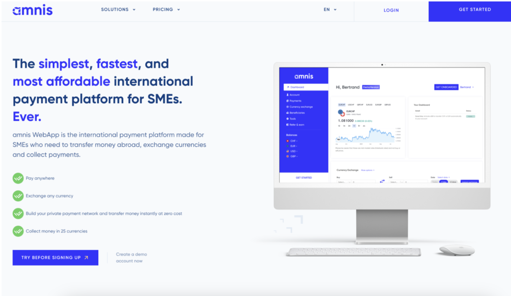 Betlace Project - Amnis WordPress-website