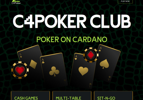 Pokerplatform op de Cardano-blockchain